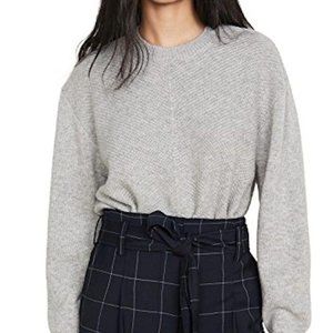 Jason Wu Waffle Knit Sweater Crewneck Grey BRAND NEW